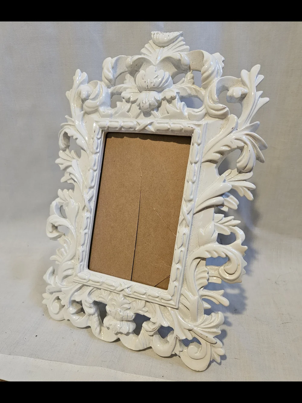 Ornate White Frame 3x5